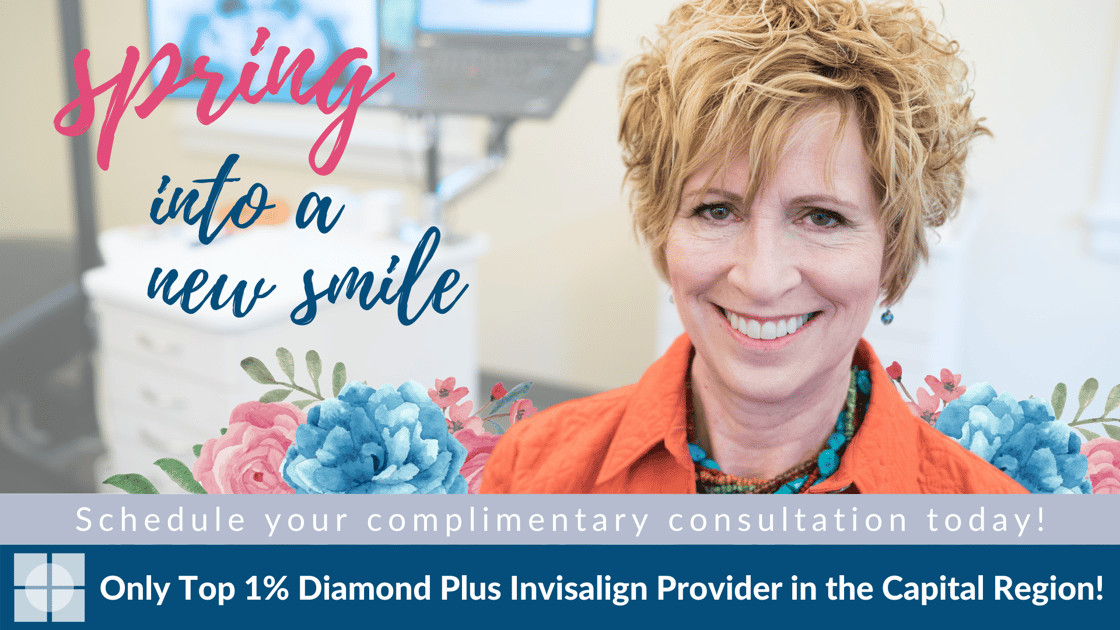 Spring into a new smile by scheduling your complimentary consultation with the only top 1% Diamond Plus Invisalign Provider in the Capital Region! (4)