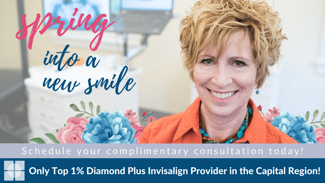 Spring into a new smile by scheduling your complimentary consultation with the only top 1% Diamond Plus Invisalign Provider in the Capital Region! (4)